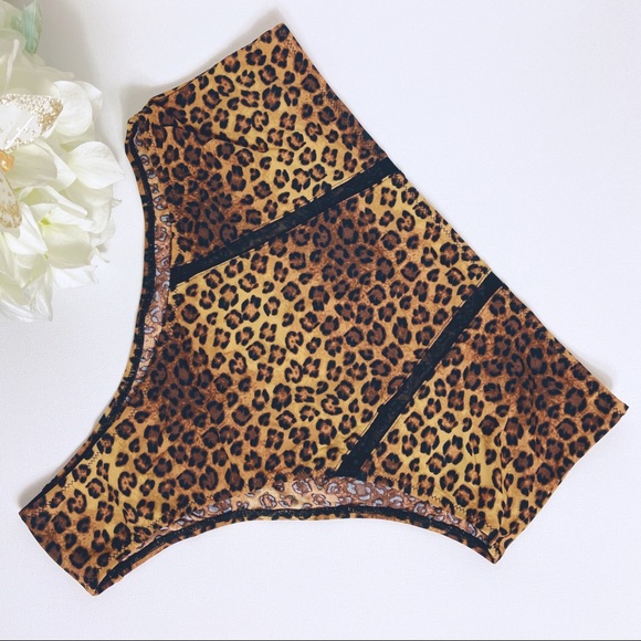 NWT Free People Leopard Sasha High Waisted Undie L - Picture 4 of 8